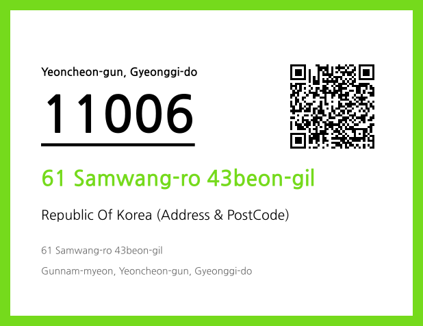 Address and Postal Code QR Code Image (CC BY 4.0)