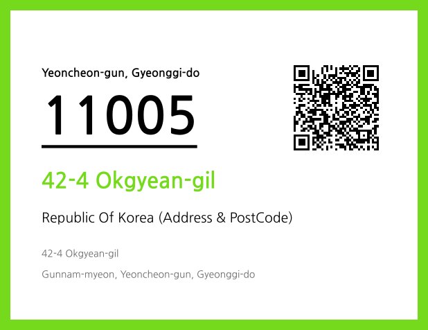 Address and Postal Code QR Code Image (CC BY 4.0)
