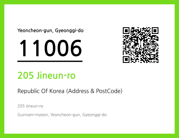 Address and Postal Code QR Code Image (CC BY 4.0)
