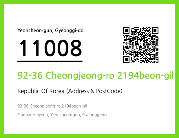 Address and Postal Code QR Code Image (CC BY 4.0)