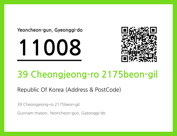 Address and Postal Code QR Code Image (CC BY 4.0)