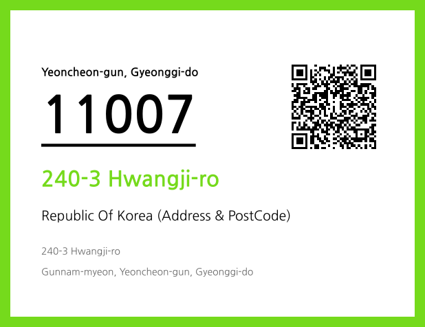 Address and Postal Code QR Code Image (CC BY 4.0)
