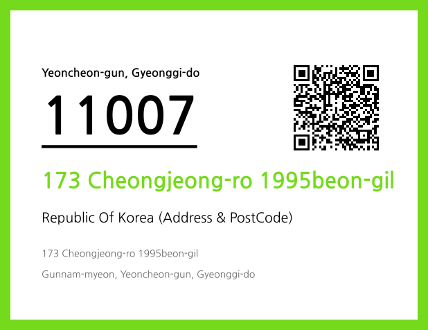 Address and Postal Code QR Code Image (CC BY 4.0)