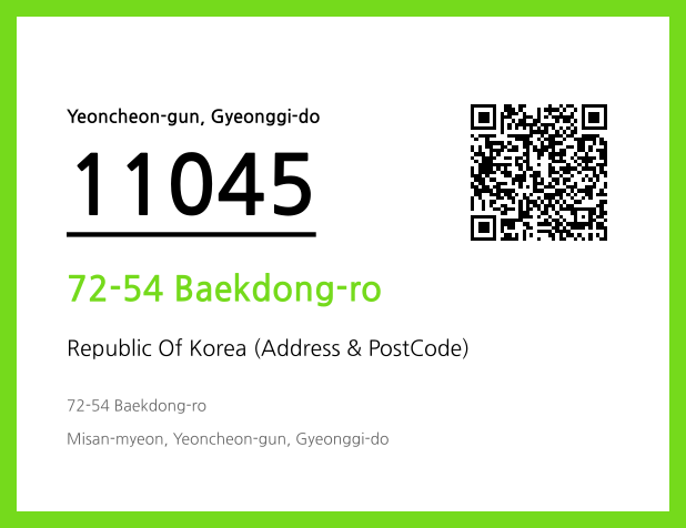Address and Postal Code QR Code Image (CC BY 4.0)