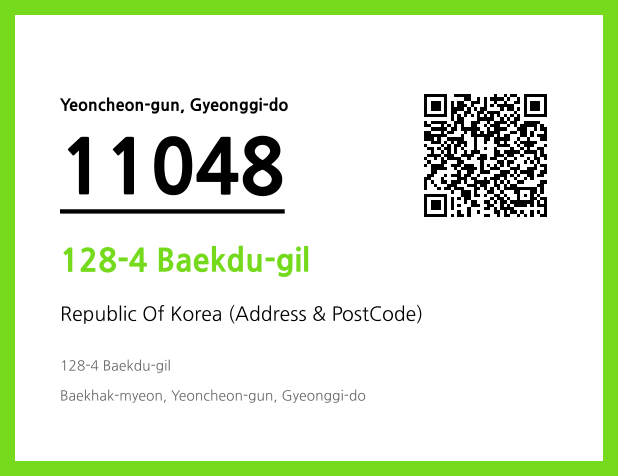 Address and Postal Code QR Code Image (CC BY 4.0)