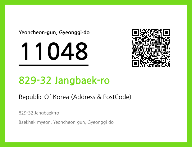 Address and Postal Code QR Code Image (CC BY 4.0)