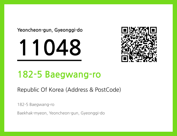 Address and Postal Code QR Code Image (CC BY 4.0)