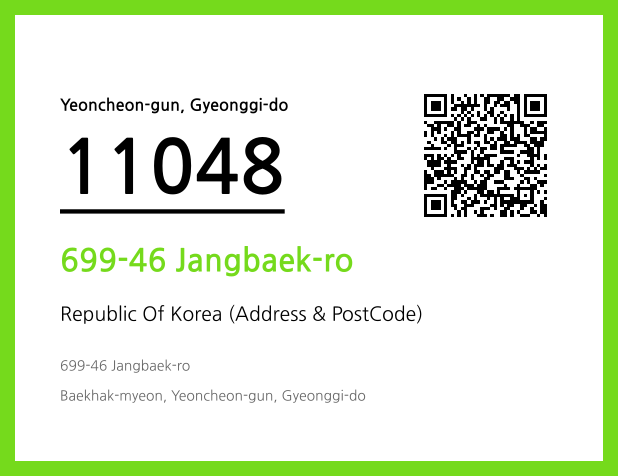 Address and Postal Code QR Code Image (CC BY 4.0)