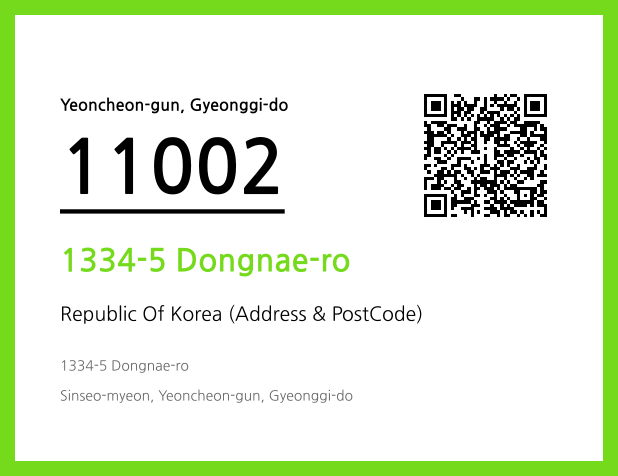 Address and Postal Code QR Code Image (CC BY 4.0)