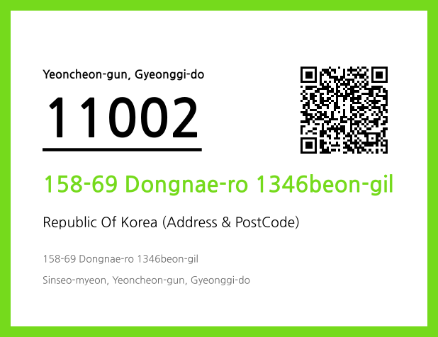 CC BY 4.0 Address and Postal Code QR Code Image (CC BY 4.0)