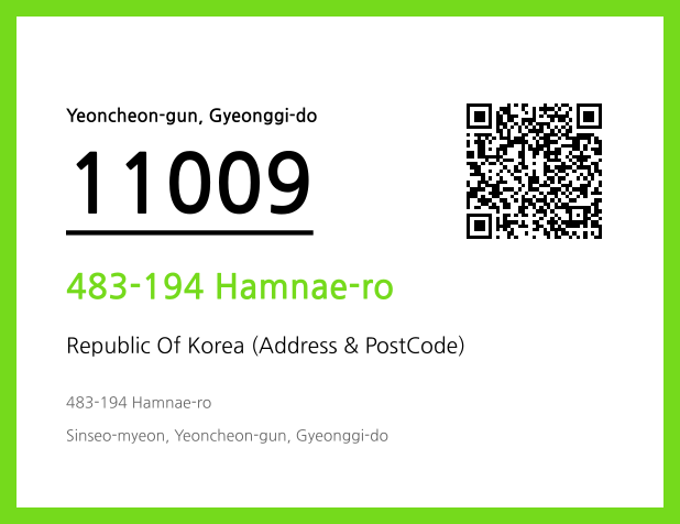 Address and Postal Code QR Code Image (CC BY 4.0)