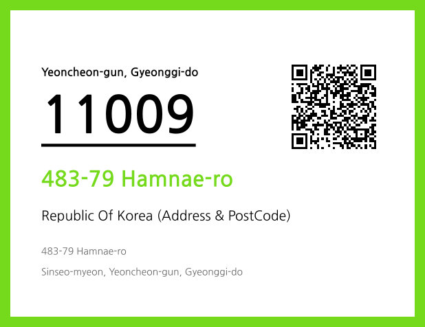 Address and Postal Code QR Code Image (CC BY 4.0)