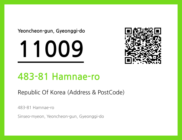 Address and Postal Code QR Code Image (CC BY 4.0)
