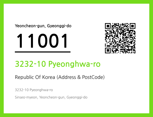 Address and Postal Code QR Code Image (CC BY 4.0)