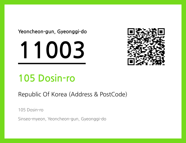 Address and Postal Code QR Code Image (CC BY 4.0)