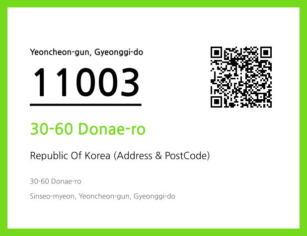 CC BY 4.0 Address and Postal Code QR Code Image (CC BY 4.0)