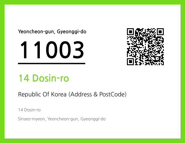 Address and Postal Code QR Code Image (CC BY 4.0)