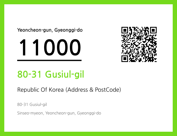 Address and Postal Code QR Code Image (CC BY 4.0)
