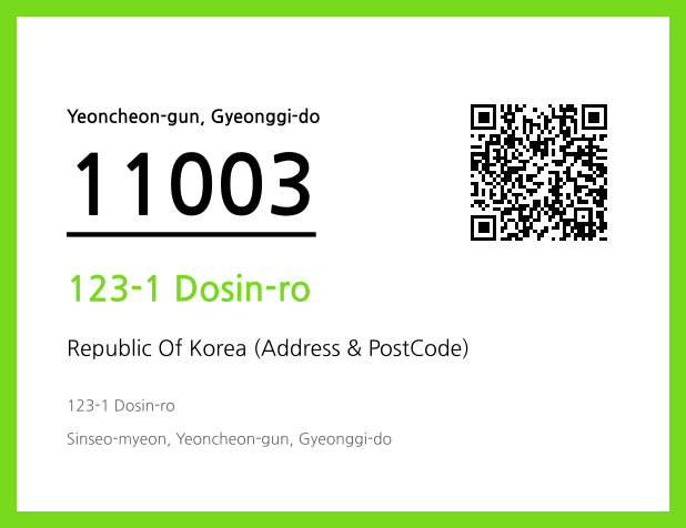 Address and Postal Code QR Code Image (CC BY 4.0)