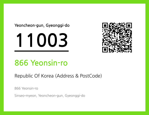 Address and Postal Code QR Code Image (CC BY 4.0)