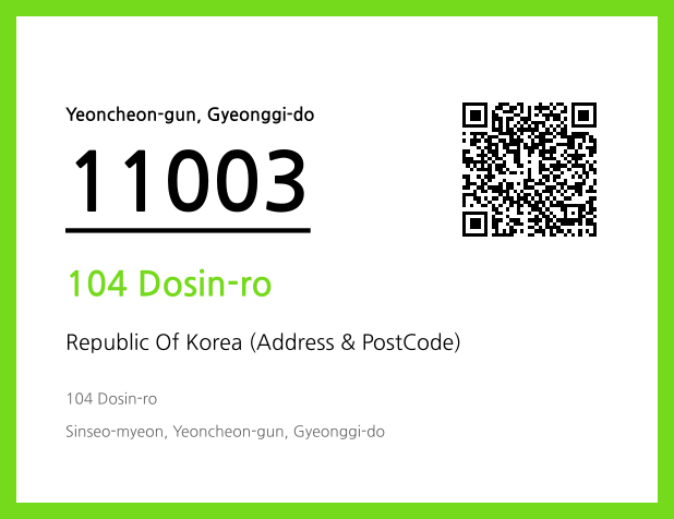 Address and Postal Code QR Code Image (CC BY 4.0)