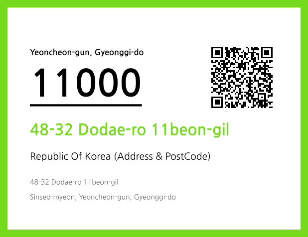 CC BY 4.0 Address and Postal Code QR Code Image (CC BY 4.0)