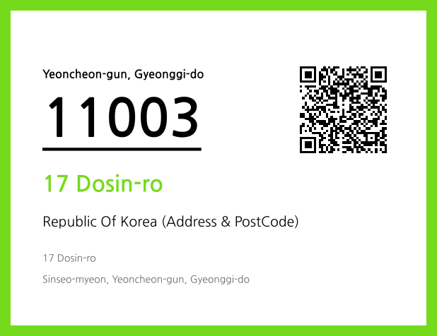 Address and Postal Code QR Code Image (CC BY 4.0)