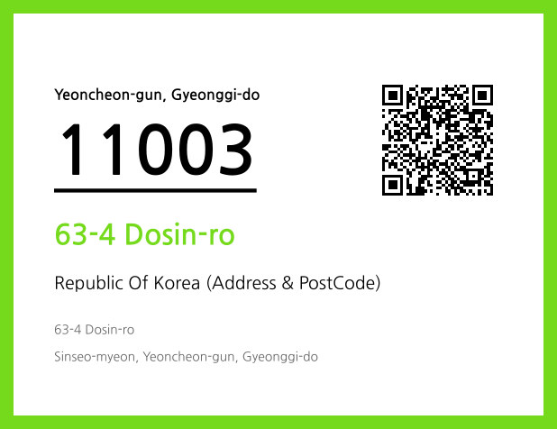 Address and Postal Code QR Code Image (CC BY 4.0)