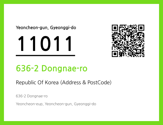 Address and Postal Code QR Code Image (CC BY 4.0)