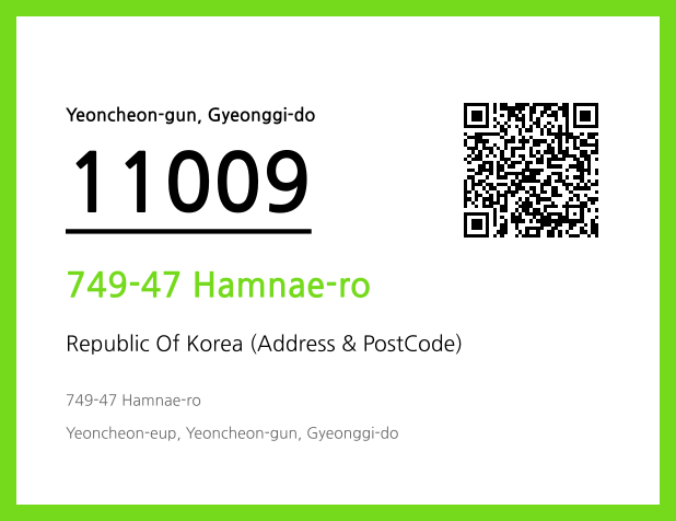 Address and Postal Code QR Code Image (CC BY 4.0)