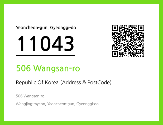 Address and Postal Code QR Code Image (CC BY 4.0)