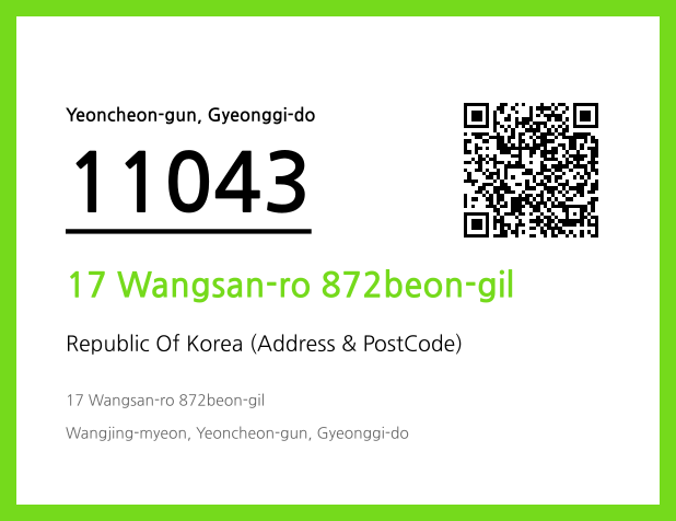 Address and Postal Code QR Code Image (CC BY 4.0)