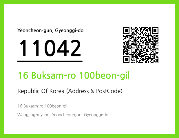 Address and Postal Code QR Code Image (CC BY 4.0)