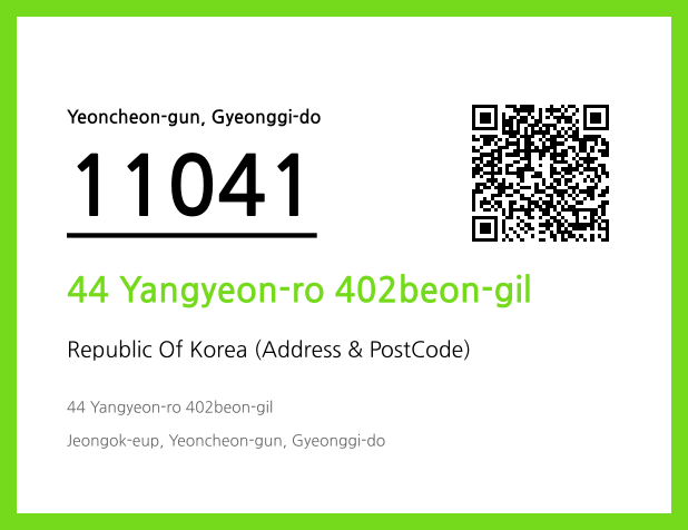 Address and Postal Code QR Code Image (CC BY 4.0)