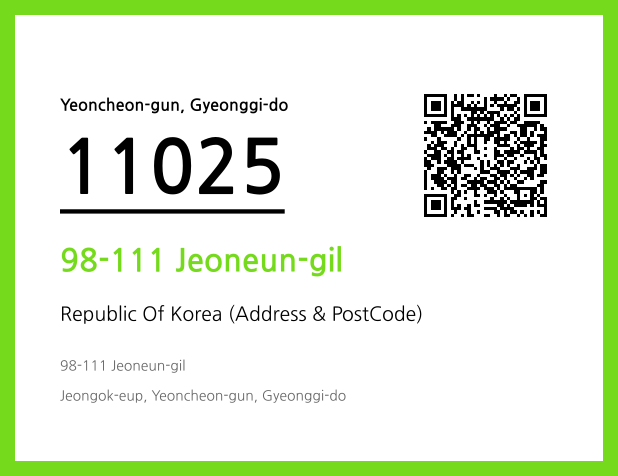 Address and Postal Code QR Code Image (CC BY 4.0)