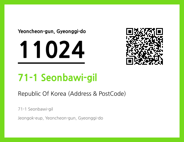 Address and Postal Code QR Code Image (CC BY 4.0)