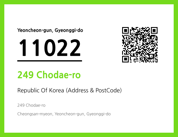 Address and Postal Code QR Code Image (CC BY 4.0)