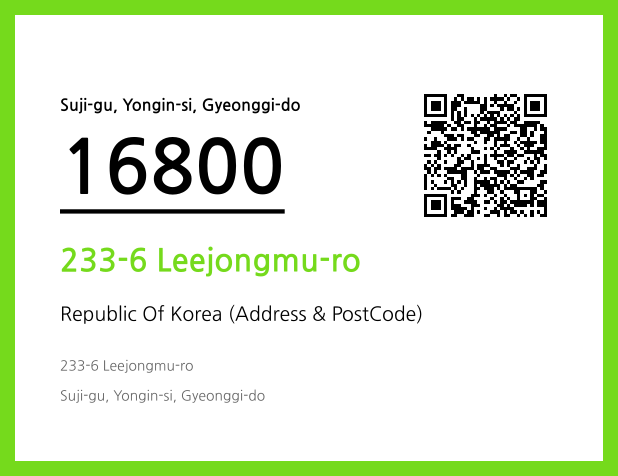 CC BY 4.0 Address and Postal Code QR Code Image (CC BY 4.0)
