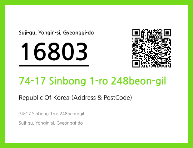 Address and Postal Code QR Code Image (CC BY 4.0)
