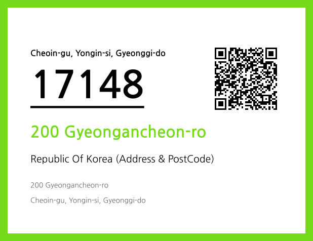 Address and Postal Code QR Code Image (CC BY 4.0)