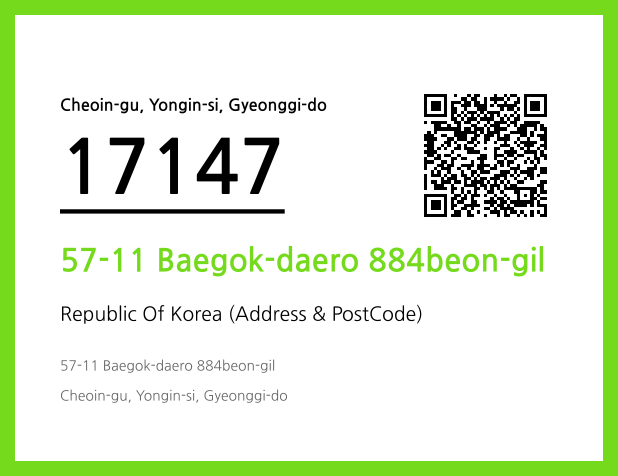 Address and Postal Code QR Code Image (CC BY 4.0)