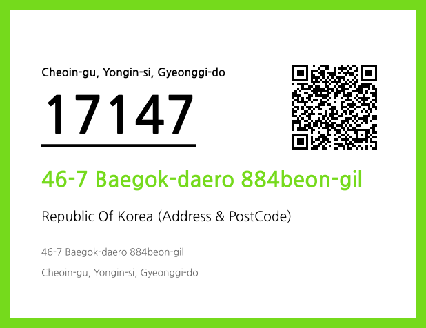 Address and Postal Code QR Code Image (CC BY 4.0)
