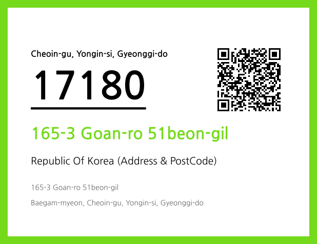 CC BY 4.0 Address and Postal Code QR Code Image (CC BY 4.0)