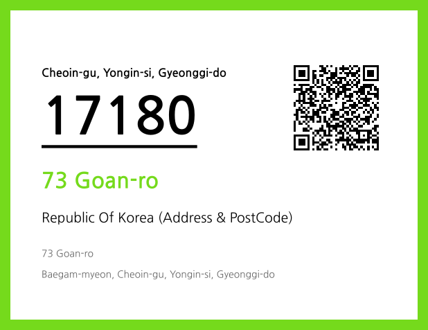 Address and Postal Code QR Code Image (CC BY 4.0)