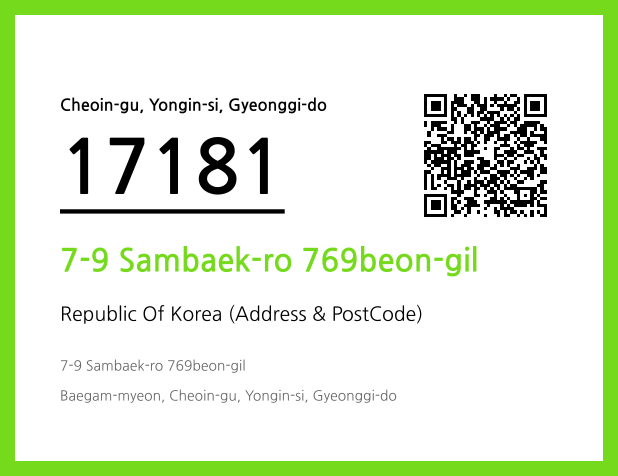 Address and Postal Code QR Code Image (CC BY 4.0)