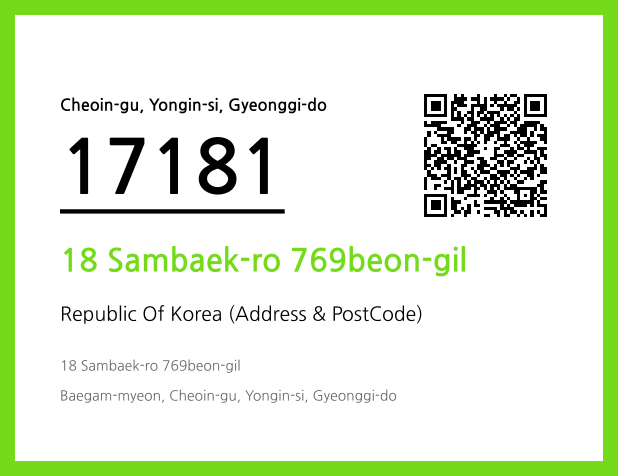 Address and Postal Code QR Code Image (CC BY 4.0)