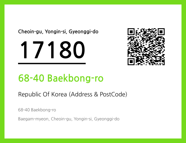 CC BY 4.0 Address and Postal Code QR Code Image (CC BY 4.0)