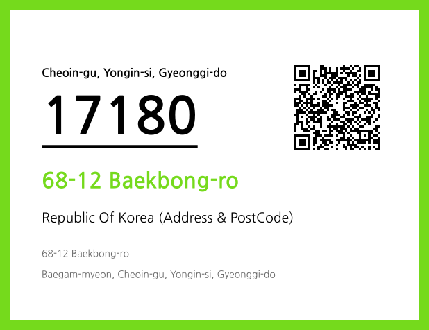 CC BY 4.0 Address and Postal Code QR Code Image (CC BY 4.0)