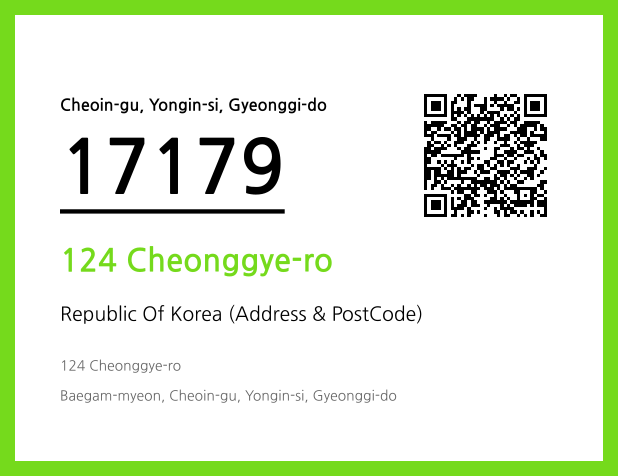 Address and Postal Code QR Code Image (CC BY 4.0)