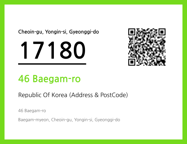Address and Postal Code QR Code Image (CC BY 4.0)